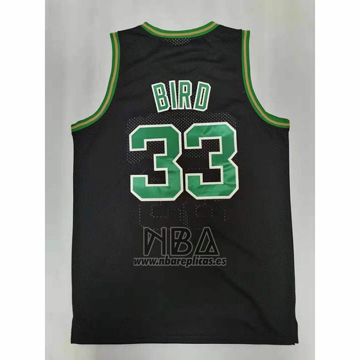 Camiseta Boston Celtics Larry Bird NO 33 Mitchell & Ness 1985-86 Negro